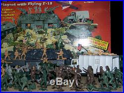 Battle Ground Action Play Set Plus Extras Marx Toys 1990's