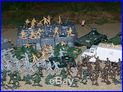 Battle Ground Action Play Set Plus Extras Marx Toys 1990's