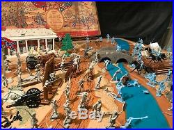 Battle Of The Blue And Gray 1963 Marx Playset Box # 4744 Confederate Civil War
