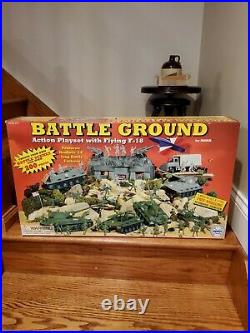 Battleground Action Playset With Flying F-18 by MARX Item No. 4113 USA NEW