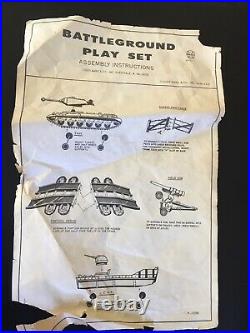 Battleground Playset By Marx Complete With Two Seperate Armies, Tanks, ArtIllery