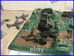 Battleground Terrain Playset 1966 Reproduced by MARX, and MPC are extras