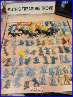 Big Lot Original & Reissues 1950s Marx Blue And Gray Civil War Toy Soldier READ