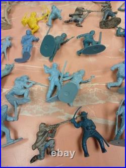 Big Lot Original & Reissues 1950s Marx Blue And Gray Civil War Toy Soldier READ