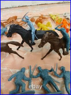 Big Lot Original & Reissues 1950s Marx Blue And Gray Civil War Toy Soldier READ