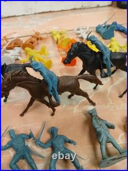 Big Lot Original & Reissues 1950s Marx Blue And Gray Civil War Toy Soldier READ