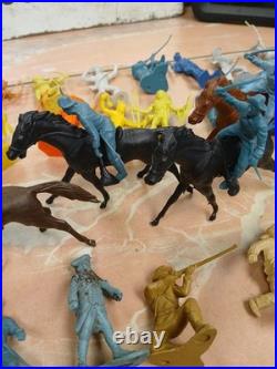 Big Lot Original & Reissues 1950s Marx Blue And Gray Civil War Toy Soldier READ