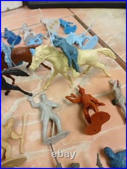 Big Lot Original & Reissues 1950s Marx Blue And Gray Civil War Toy Soldier READ