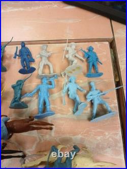 Big Lot Original & Reissues 1950s Marx Blue And Gray Civil War Toy Soldier READ