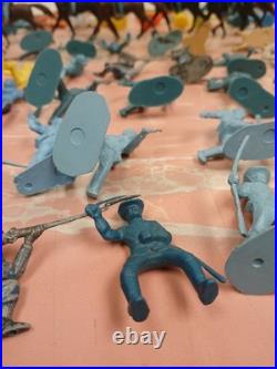 Big Lot Original & Reissues 1950s Marx Blue And Gray Civil War Toy Soldier READ