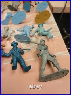 Big Lot Original & Reissues 1950s Marx Blue And Gray Civil War Toy Soldier READ