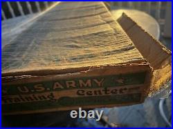 C1950's Marx Army Training Center playset w Orig box partial set accessories Men