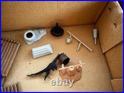 C1960's Fort Apache Stockade playset w Orig box partial set fences accessories