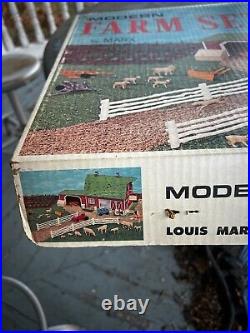 C1970's Marx playset Modern Farm Set parts pieces & components partial Lot AS IS