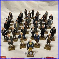 COMPLETE SET! 1964 MARX US Presidents Hand Painted Set Washington-Johnson PLUS+