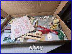 COMPLETE SET Antique 1950s Tin Litho Garage with Cars Toys service center MARX