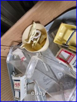 COMPLETE SET Antique 1950s Tin Litho Garage with Cars Toys service center MARX