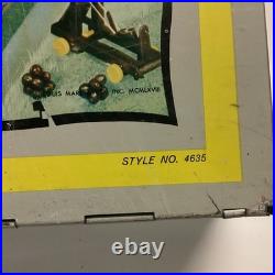 Carry All Action Fighting Nights Marx Fort Nite Vintage Tin Metal Play Set