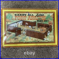 Carry All Fort Apache 4685 Tin Action Playset Marx 1968 Incomplete