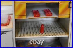 Circa 1950's Louis Marx Tin Litho Modern Kitchen Pretty Maid Play Set W Orig Box
