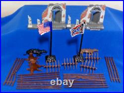 Classic Toy Soldier, Civil War Battle of the Blue & Gray Playset (54MM) 220 Pc