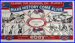 Classic Toy Soldiers Revolution War Used, Box With Bags Figures, Marx CTS Open Box