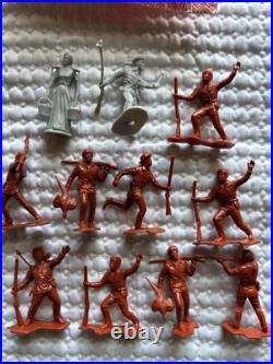 Classic Toy Soldiers Revolution War Used, Box With Bags Figures, Marx CTS Open Box