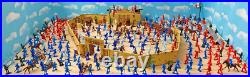 Deluxe Marx Recast Alamo Playset 346 pieces with Marx litho Alamo fort