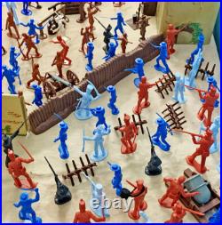 Deluxe Marx Recast Alamo Playset 346 pieces with Marx litho Alamo fort