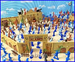 Deluxe Marx Recast Alamo Playset 346 pieces with Marx litho Alamo fort