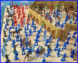 Deluxe Marx Recast Alamo Playset 346 pieces with Marx litho Alamo fort