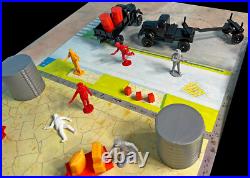 Deluxe Marx recast Untouchables Playset 54mm Toy Soldiers made in Mexico