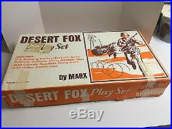 Desert Fox Play Set By Marx in Box-Instructions, Soldiers, Vehicles, Accessories