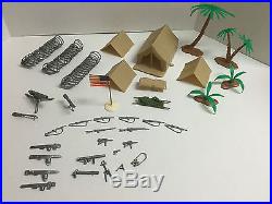 Desert Fox Play Set By Marx in Box-Instructions, Soldiers, Vehicles, Accessories