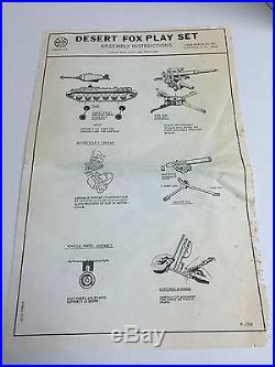 Desert Fox Play Set By Marx in Box-Instructions, Soldiers, Vehicles, Accessories