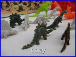 Dinosaur Mountain Vintage Playset Timmee Marx Recast Dinosaurs Cavemen 1990s
