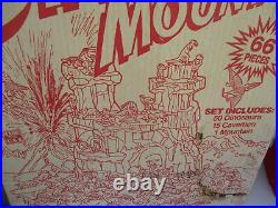 Dinosaur Mountain Vintage Playset Timmee Marx Recast Dinosaurs Cavemen 1990s