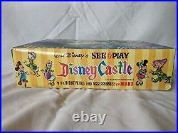 Disney See & Play Castle with 47 Disneykins & Accessories by Marx Vintage 1960s