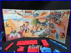 Disney Television Playhouse Tin Theater 66 Figures & Props Marx 1953 Incomplete