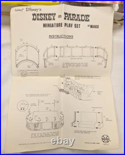 Disney on Parade 1971 Marx Play Set HK-614 Figurines JK164