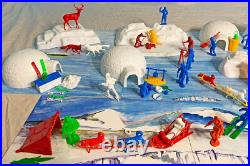 Expanded Marx Recast Arctic Playset 54mm Plastic Toy Soldiers made in 1996