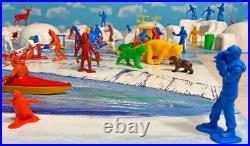 Expanded Marx Recast Arctic Playset 54mm Plastic Toy Soldiers made in 1996