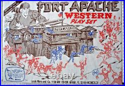 FORT APACHE, by MARX, Western Play Set #4501, New, Rare