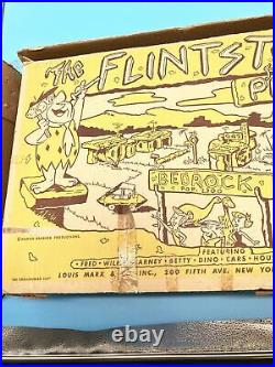 Flintstone Play Set By Marx Used