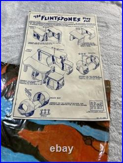 Flintstones Marx 1991 Playset Ruby Edition Full Set Original Packing Peanuts