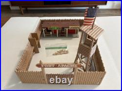 Fort Apache Play Set Marx or Albatros NO BOX Gate, Fencing, Building, Lookout +