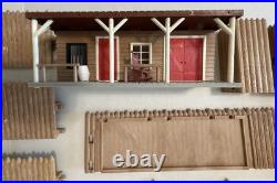 Fort Apache Play Set Marx or Albatros NO BOX Gate, Fencing, Building, Lookout +