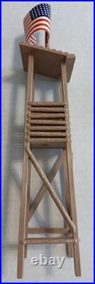 Fort Apache Play Set Marx or Albatros NO BOX Gate, Fencing, Building, Lookout +