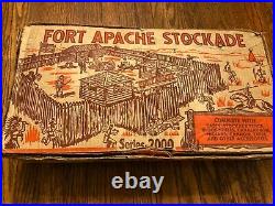 Fort Apache Stockade 2000 Vintage 1957 Marx Western Playset