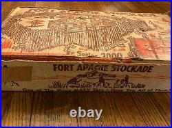 Fort Apache Stockade 2000 Vintage 1957 Marx Western Playset